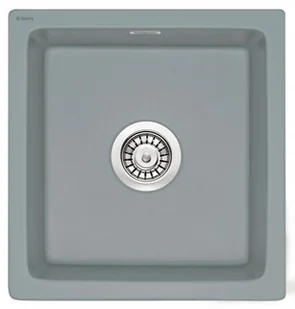 Deante Zlewozmywak 45x47,8 cm ceramiczny 1-komora bez ociekacza, szary matowy ZCB 3103 - Zlewozmywaki - miniaturka - grafika 2