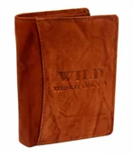 Portfele - Wild Portfel Męski Skórzany Skóra Licowa Duży Pionowy Bez Zapięcia 5679 Pionowy I Poziomy Suwak - miniaturka - grafika 1