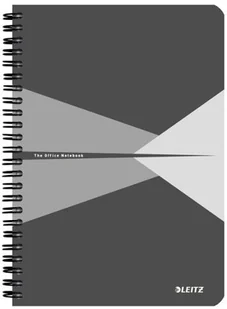 Leitz Kołonotatnik Office PP A5 w kratkę szary KZK1056 - Notesy i bloczki - miniaturka - grafika 2