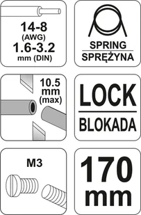 YATO SZCZYPCE DO CIĘCIA PRZEWODÓW I ŚCIĄGANIA IZOLACJI YT-19691 YT-19691 - Kombinerki i obcęgi - miniaturka - grafika 4