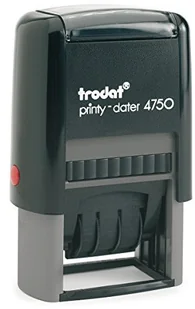 Trodat Printy 4750/L2 datownik z tekstem, niemiecka wersja językowa, kolor czarny 092399642497 - Datowniki Trodat Printy 4750/L2 datownik z tekstem, niemiecka wersja językowa, kolor czarny 092399642497 - Datowniki - miniaturka - grafika 1