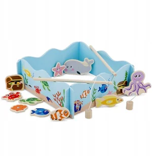 New Classic Toys New Classic Toys - Drewniana gra wędkarska - Zabawki interaktywne dla dzieci - miniaturka - grafika 2
