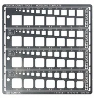 Akcesoria i części modelarskie - Tamiya Szablon grawerski, kwadrat 74156 - miniaturka - grafika 1