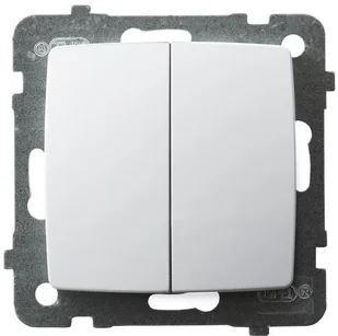 Ospel Karo biały łącznik podwójny zwierny ŁP-17S/m/00 ŁP-17S/m/00 - Wyłączniki światła i elektryczne Ospel Karo biały łącznik podwójny zwierny ŁP-17S/m/00 ŁP-17S/m/00 - Wyłączniki światła i elektryczne - miniaturka - grafika 1