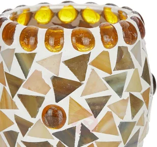 Näve Lampa stołowa Enya szklana mozaika kremowo-brązowa - Lampy stojące - miniaturka - grafika 2