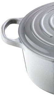Le Creuset naczynie do pieczenia Signature 24 cm okrągły perłowoszary - Brytfanny - miniaturka - grafika 4