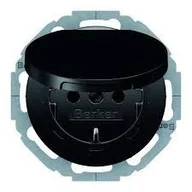 Klawisze i ramki - Berker R.classic czarny gniazdo SCHUKO IP44 B_47442045 - miniaturka - grafika 1