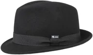 Czapki dla dzieci - Kapelusz Dziecięcy Filc Wełniany Trilby by Lipodo, czarno-czarny, One Size - miniaturka - grafika 1