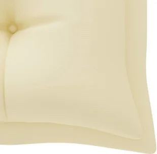 vidaXL vidaXL Poduszka na ławkę ogrodową, kremowa, 180x50x7 cm, tkanina - Poduszki na krzesła - miniaturka - grafika 4