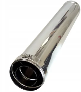 Rura koncentryczna fi 130/200 1 m piecyk gazowy - Kominki wentylacyjne - miniaturka - grafika 2