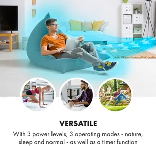 Klarstein Waterfall, chłodnica powietrza, 45 W, 4 l, 2 wkłady chłodzące, przenośny ACO4-WaterfallB - Klimatory - miniaturka - grafika 6