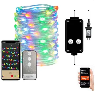 Immax Neo Immax NEO 07736L-LED RGB Ściemniana taśma bożonarodzeniowa 8,4W/230V 16m IP44 Wi-Fi Tuya - Taśmy LED Immax Neo Immax NEO 07736L-LED RGB Ściemniana taśma bożonarodzeniowa 8,4W/230V 16m IP44 Wi-Fi Tuya - Taśmy LED - miniaturka - grafika 1