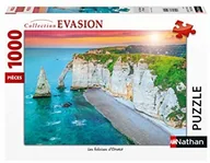 Puzzle - Nathan 4005556876303 1000 pices Les falaises d'Etretat puzzle dla dorosłych 4005556876303 - miniaturka - grafika 1