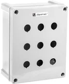 Inne akcesoria elektryczne - Spamel Spółdzielnia Inwalidów Kaseta wielootworowa 3x3 otworów SP22K9 SP22K9\00 - miniaturka - grafika 1