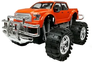 Lean Zestaw Pojazdów Monster Truck Czarny Laweta 58 cm 9269 - Samochody i pojazdy dla dzieci - miniaturka - grafika 5