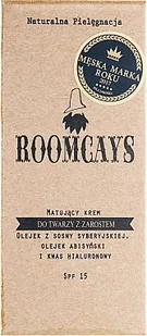 Roomcays Matujący Krem do twarzy z zarostem 50ml - Kosmetyki do pielęgnacji twarzy męskie - miniaturka - grafika 2
