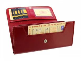 Wilmar (PL) Portfel Damski (PL) Suwak 16 cm Skóra Włoska WZÓR 1 - Portfele - miniaturka - grafika 6