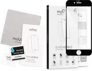 movear 2 szt. Szkło Hartowane 9H na Apple iPhone 6 / 6s do Etui GLASS mSHIELD 2.5D MAX Czarne A0IP6GMM14ABK2 - Szkła hartowane na telefon - miniaturka - grafika 2
