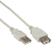 Kable USB - InLine 34650 X USB 2.0 Verlaengerung, wtyczka do gniazda, typ A, 0,5 m Czarny 34650X - miniaturka - grafika 1
