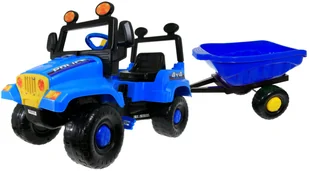 Polski Samochód Terenowy Jeep Na Pedały +przyczepa - Jeździki dla dzieci - miniaturka - grafika 6