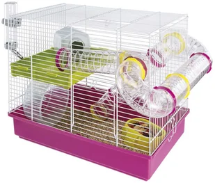 Ferplast Klatka dla chomika, Laura, różowa, 46x29,5x37,5 cm, 57912411 - Klatki dla gryzoni - miniaturka - grafika 2
