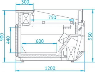 Rapa Lada chłodnicza model L-Xi 197/120 (1970 mm) - Szafy i witryny chłodnicze - miniaturka - grafika 3