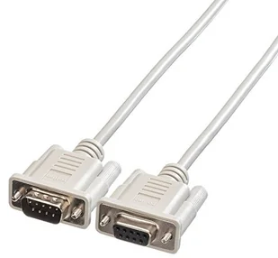 Roline serialcable DB9 męskie - żeńskie3 m weiss - 11.01.6230 - Kable komputerowe i do monitorów - miniaturka - grafika 2