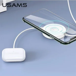 USAMS USAMS Ładowarka indukcyjna 10W z kablem lightning Czarna CC96WH01 - Ładowarki do telefonów - miniaturka - grafika 3