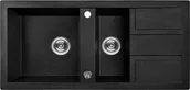 Zlewozmywaki - Laveo Barbados Zlewozmywak 1,5-komorowy poligran z ociekaczem SBB_731T SBB_731T - miniaturka - grafika 1