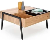 Ławy i stoliki kawowe - Halmar Ława PODIUM naturalny + czarny V-CH-PODIUM-LAW - miniaturka - grafika 1