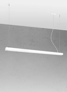 Thoro Nowatorska Lampa Wisząca PINNE 1450 BIAŁY Minimalistyczny Design Lampa Sufitowa Natynkowa Żyrandol Moduł LED Ciepła Barwa Światła Oświetlenie do Salonu Nad Stół Sypialni Biura Oprawa THORO TH.083 - Lampy sufitowe - miniaturka - grafika 4