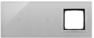 Wyłączniki światła i elektryczne - Simon Panel dotykowy Simon 54 Touch DSTR3110/71 3 moduły 1 pole dotykowe 1 pole dotykowe otwór na osprzęt Simon 54 srebrna mgła DSTR3110/71 - miniaturka - grafika 1