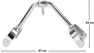 HMS HMS Uchwyt do Wyciągu podwójny U Stalowy UW10 - Wyciągi do ćwiczeń - miniaturka - grafika 3