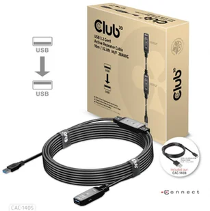 Club 3D USB 3.2 Gen1 aktywny przedłużacz 10 metrów szt./B. 28 AWG CAC-1405 - Kable USB - miniaturka - grafika 3