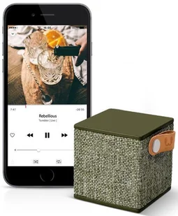 FreshnRebel Rockbox Cube Fabrick Edition Army - Głośniki przenośne - miniaturka - grafika 4
