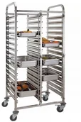 Meble gastronomiczne - Hendi Wózek do transportu pojemników - podwójny 30x GN 1/1 810576 - miniaturka - grafika 1