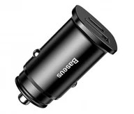 Ładowarki samochodowe - Baseus Ładowarka samochodowa QC 4.0 PD 30W czarny - miniaturka - grafika 1