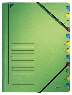 Leitz 39120055 teczka na, 12 przegródek, kartonu Colorspan, zielony 39120055 - Artykuły biurowe Leitz 39120055 teczka na, 12 przegródek, kartonu Colorspan, zielony 39120055 - Artykuły biurowe - miniaturka - grafika 1
