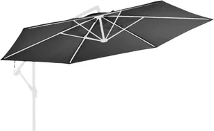 vidaXL Zamienne pokrycie parasola ogrodowego, antracytowe, 350 cm 313814 - Parasole ogrodowe - miniaturka - grafika 2