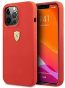 Etui i futerały do telefonów - Ferrari FESSIHCP13XRE iPhone 13 Pro Max 6,7" czerwony/red hardcase Silicone hurtel-88424-0 - miniaturka - grafika 1