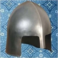 Repliki - broń - RĘCZNIE KUTY STALOWY NORMANDZKI HEŁM WS300374 - miniaturka - grafika 1