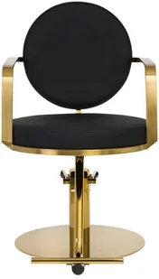GABBIANO fotel fryzjerski arras złoto czarny P136679 - Fotele fryzjerskie - miniaturka - grafika 5