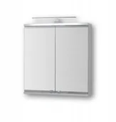 Szafki łazienkowe - Szafka wisząca z lustr. Nel 60 Led Biała - miniaturka - grafika 1