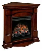 Kominki elektryczne - Kominek elektryczny Narożny Ewt Optiflame Orzech ! - miniaturka - grafika 1