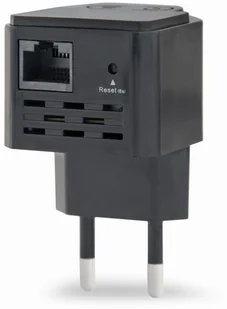 Gembird WIFI REPEATER MINI WNP-RP300-03-BK B/G/N300 + GNIAZDO RJ45 DO GNIAZDKA 230V CZARNY WNP-RP300-03-BK - Pozostałe akcesoria sieciowe - miniaturka - grafika 3