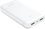 Powerbanki - PURO White Fast Charger 20000 mAh 2XUSB-A + 1XUSB-C biały - miniaturka - grafika 1