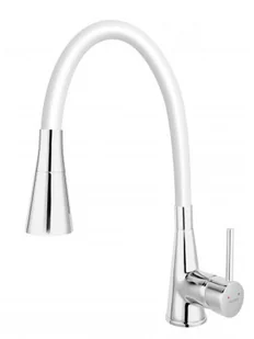 Ferro Bateria ZUMBA II zlew stojąca z elastyczną wylewką, biała BZA42W - Baterie kuchenne Ferro Bateria ZUMBA II zlew stojąca z elastyczną wylewką, biała BZA42W - Baterie kuchenne - miniaturka - grafika 1