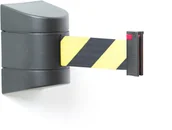 Wyposażenie miejsc publicznych - AJ Taśmowy system wygradzający 9000 mm czarny żółto-czarna taśma 312464 - miniaturka - grafika 1