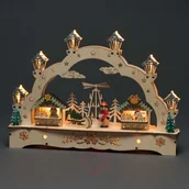 Świeczniki - Konstsmide CHRISTMAS Świecznik LED Domy i chłopiec - miniaturka - grafika 1