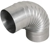 Złącza i kolanka wentylacyjne - Parkanex KOLANO FAL 90 S FI 100 FAL_KOLANO_90_100_1 - miniaturka - grafika 1